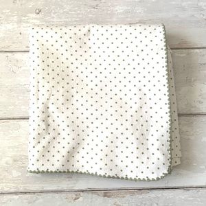 123 Swaddle XL Swaddle Blanket Baby Neutral Unisex Green Polka Dots 38in x 42in
